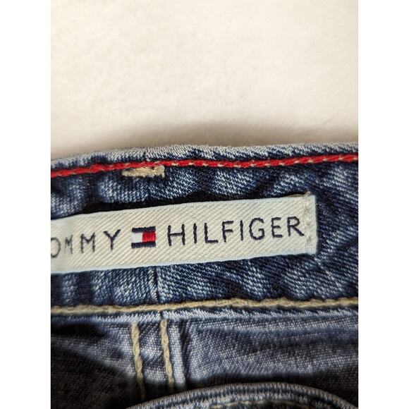 Tommy Hilfiger Distressed Denim ShortsRaw Hem Blue W 34" Rise 11"Ins3" - Picture 5 of 6